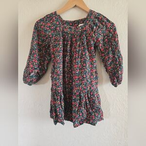 Cat & Jack L, Floral Casual Long Sleeve Dress - Multicolor, Size S (6-6x)